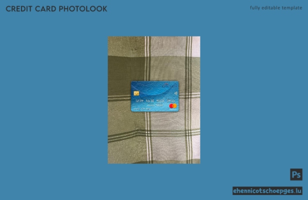 Italienische Citibank Mastercard Photolook-Beispielvorschau